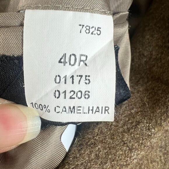 Jos A Bank Blazer 40R Brown 100% Camel Hair Sports Coat Suit Jacket 2 Button - Picture 8 of 9